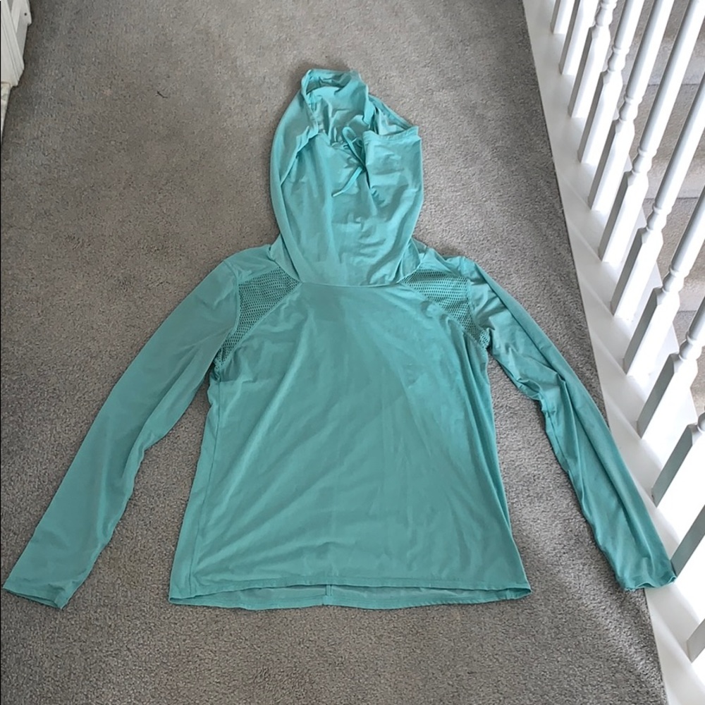 Turtleneck mesh workout long sleeve